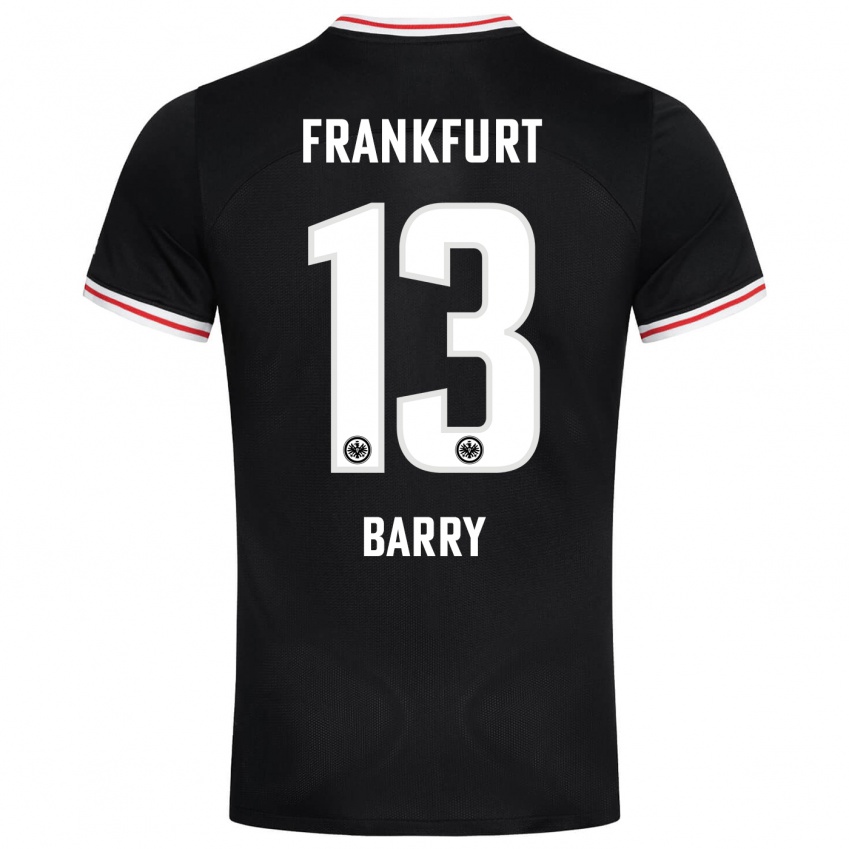 Kinder Jasha Barry #13 Schwarz Auswärtstrikot Trikot 2023/24 T-Shirt