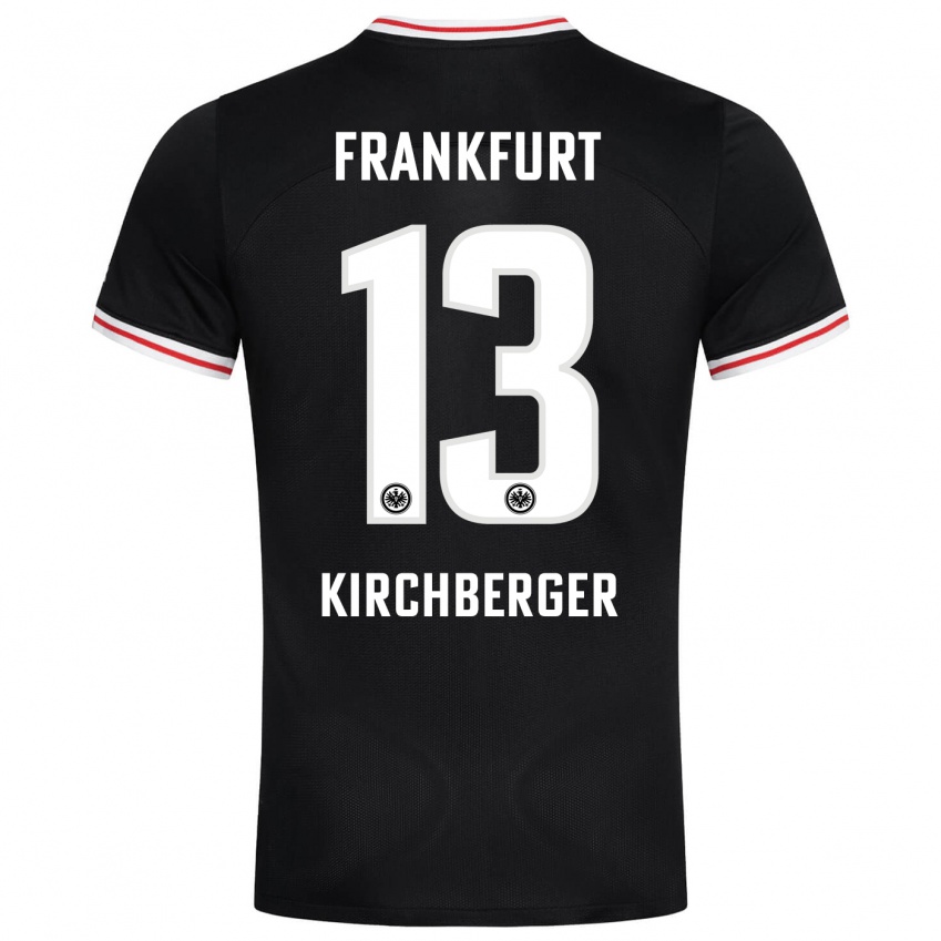 Kinder Virginia Kirchberger #13 Schwarz Auswärtstrikot Trikot 2023/24 T-Shirt