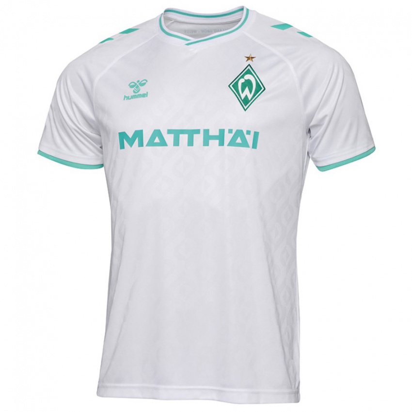 Kinder Wesley Adeh #6 Weiß Auswärtstrikot Trikot 2023/24 T-Shirt