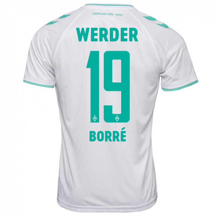 Kinder Rafael Borré #19 Weiß Auswärtstrikot Trikot 2023/24 T-Shirt