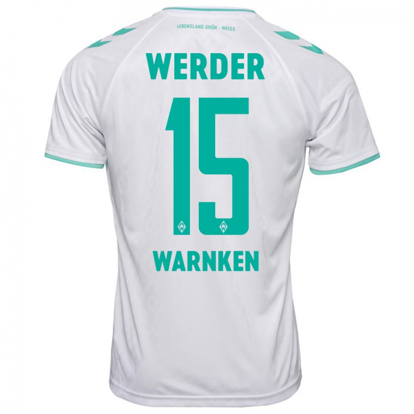 Kinder Jannes Warnken #15 Weiß Auswärtstrikot Trikot 2023/24 T-Shirt