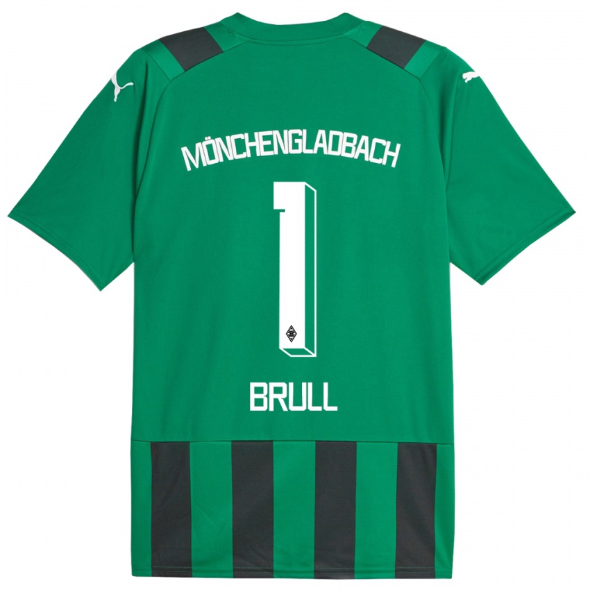 Kinder Maximilian Brüll #1 Schwarz Grün Auswärtstrikot Trikot 2023/24 T-Shirt