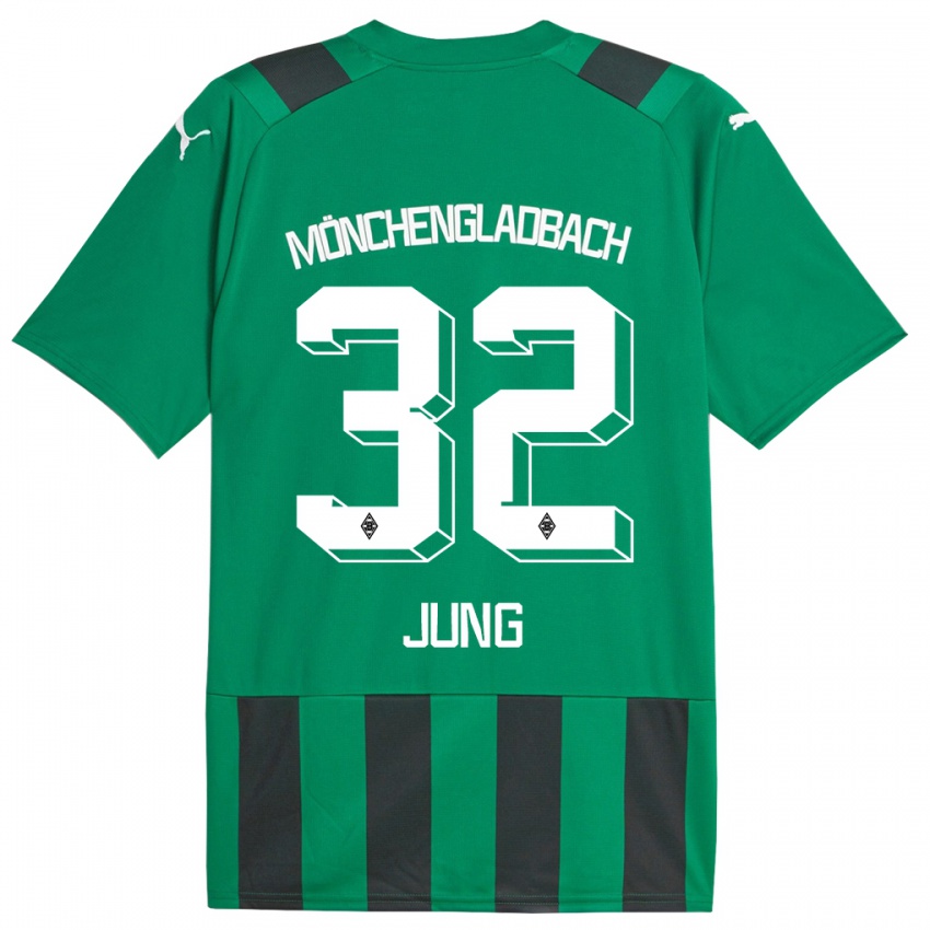Kinder In-Gyom Jung #32 Schwarz Grün Auswärtstrikot Trikot 2023/24 T-Shirt