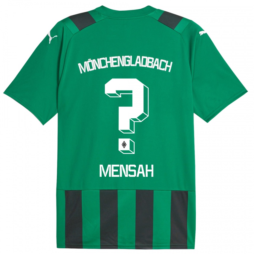 Kinder Franklin Opoku-Mensah #0 Schwarz Grün Auswärtstrikot Trikot 2023/24 T-Shirt