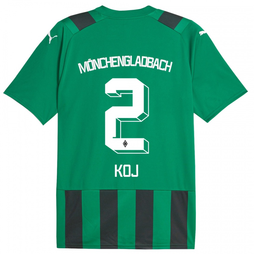 Kinder Julia Koj #2 Schwarz Grün Auswärtstrikot Trikot 2023/24 T-Shirt