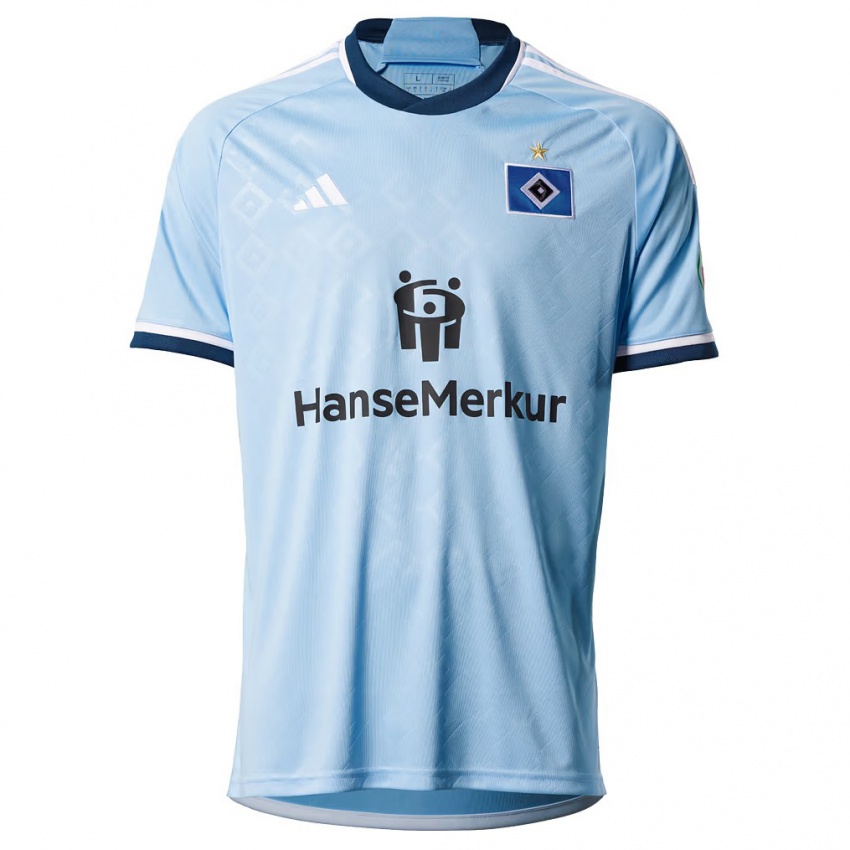 Kinder Ihren Namen #0 Blau Auswärtstrikot Trikot 2023/24 T-Shirt