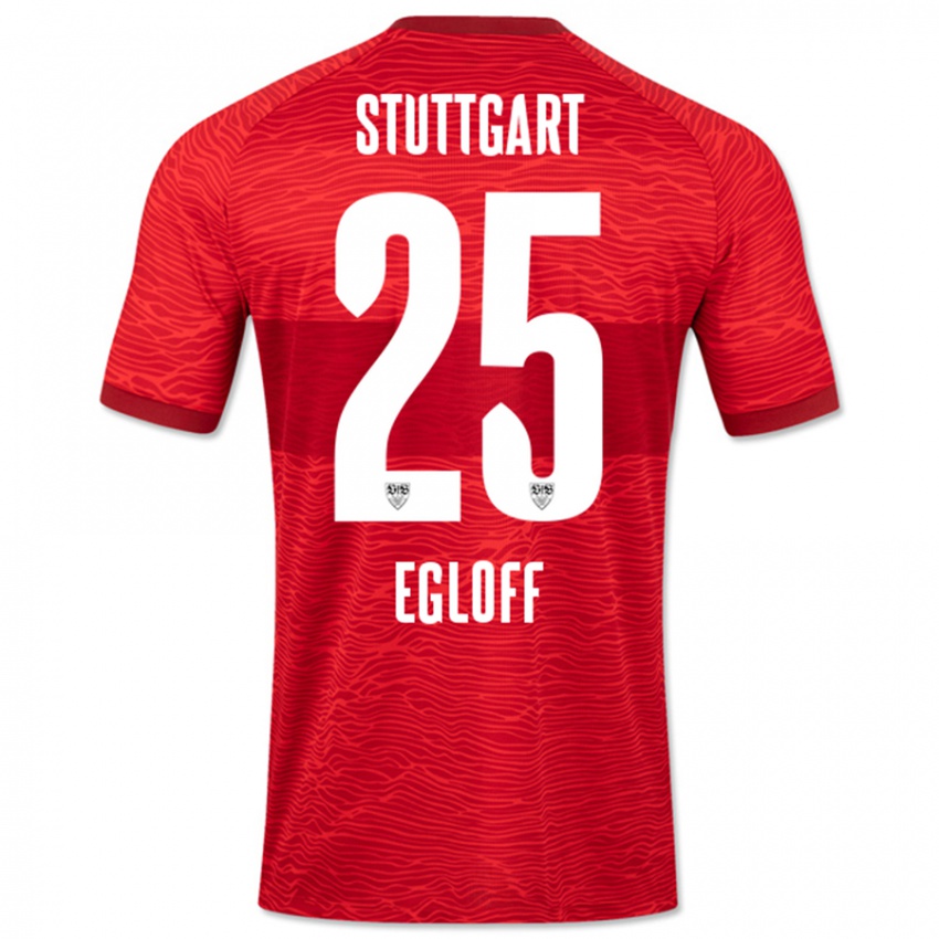 Kinder Lilian Egloff #25 Rot Auswärtstrikot Trikot 2023/24 T-Shirt