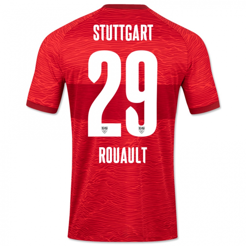 Kinder Anthony Rouault #29 Rot Auswärtstrikot Trikot 2023/24 T-Shirt