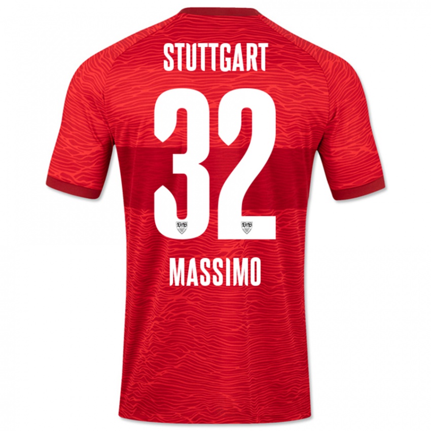 Kinder Roberto Massimo #32 Rot Auswärtstrikot Trikot 2023/24 T-Shirt