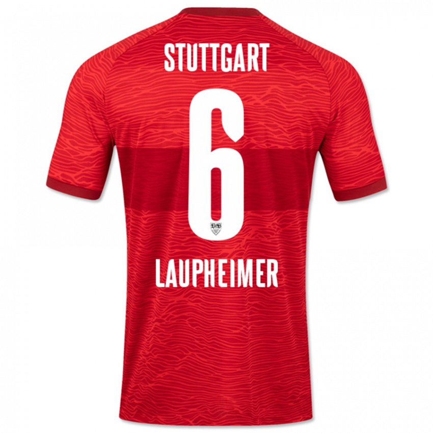 Kinder Lukas Laupheimer #6 Rot Auswärtstrikot Trikot 2023/24 T-Shirt