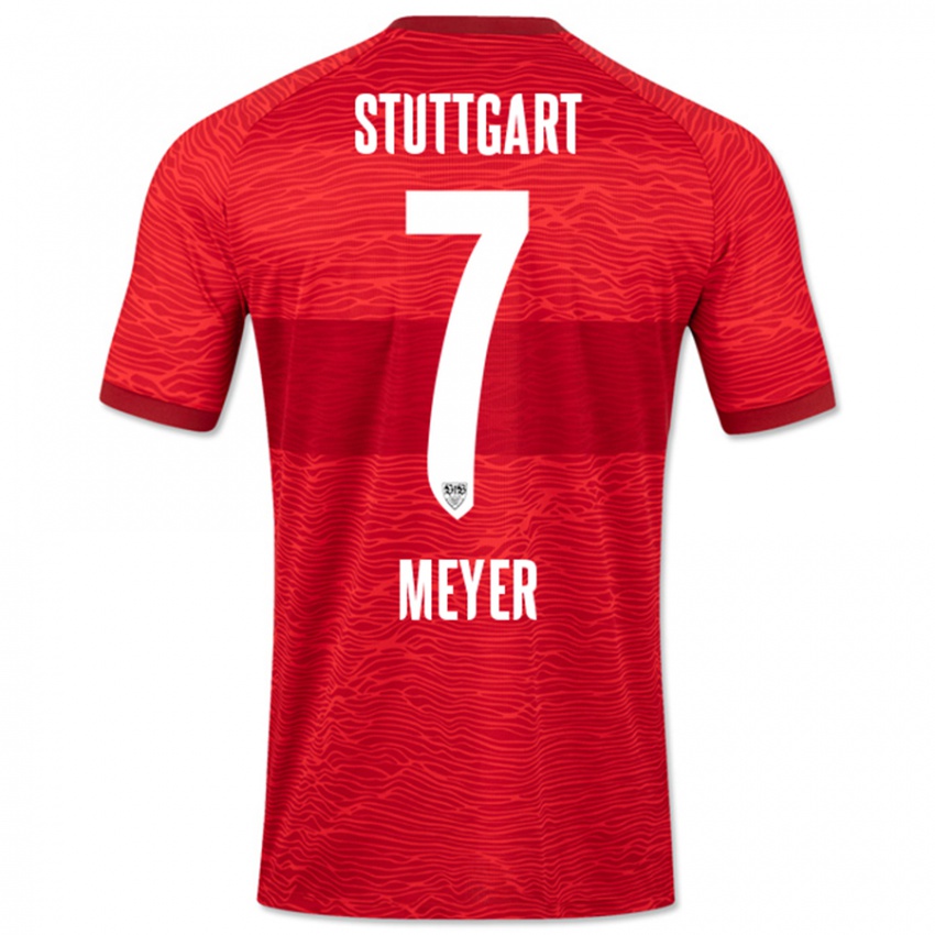 Kinder Jordan Meyer #7 Rot Auswärtstrikot Trikot 2023/24 T-Shirt