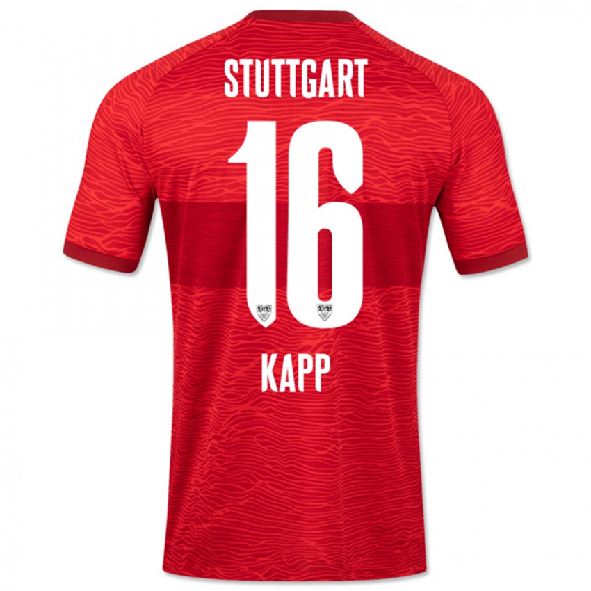 Kinder Patrick Kapp #16 Rot Auswärtstrikot Trikot 2023/24 T-Shirt