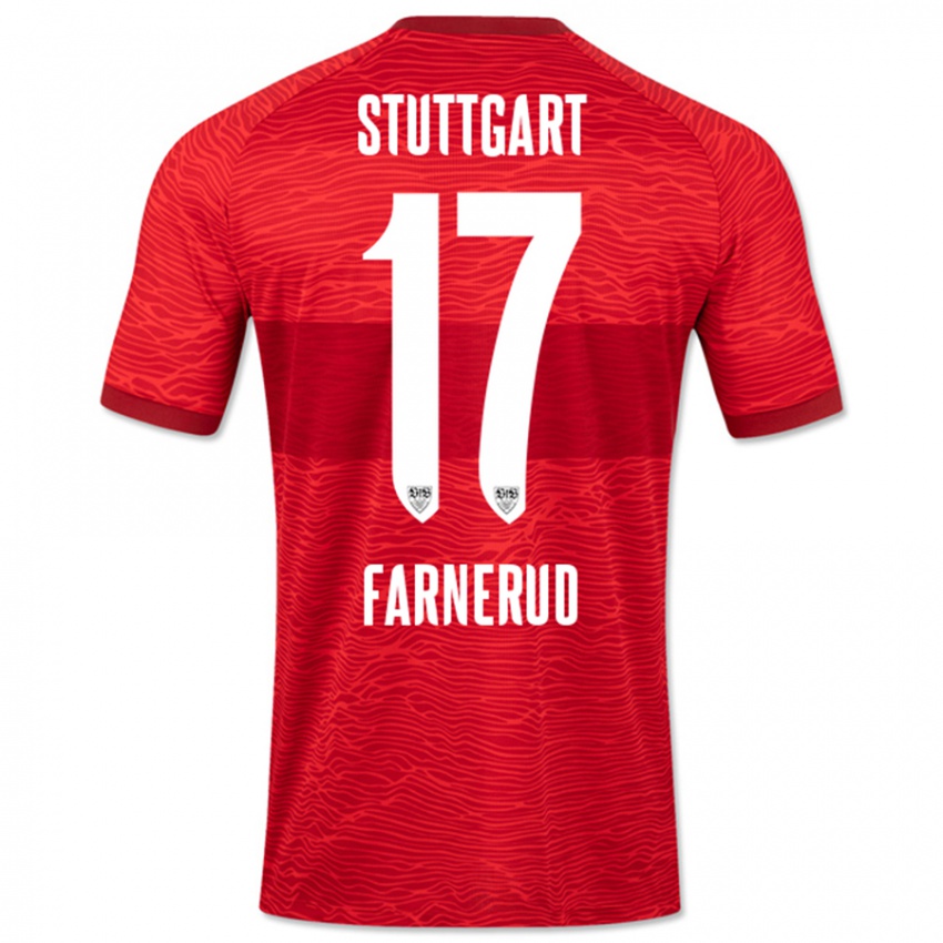 Kinder Colin Farnerud #17 Rot Auswärtstrikot Trikot 2023/24 T-Shirt