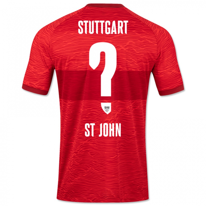 Kinder Rawley St. John #0 Rot Auswärtstrikot Trikot 2023/24 T-Shirt