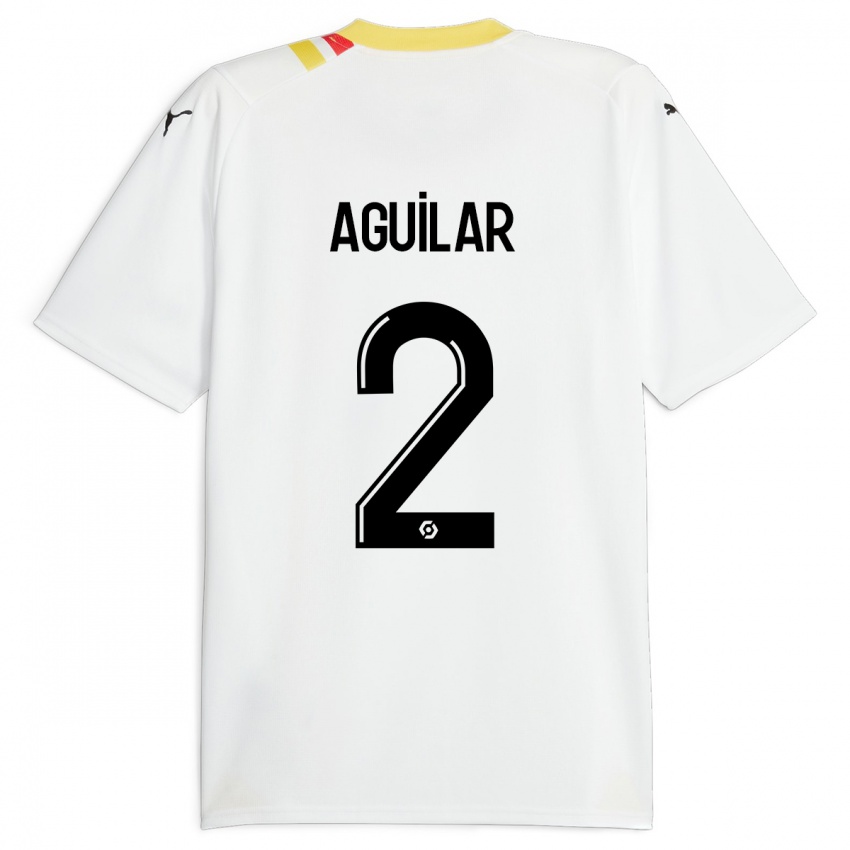 Kinder Ruben Aguilar #2 Schwarz Auswärtstrikot Trikot 2023/24 T-Shirt