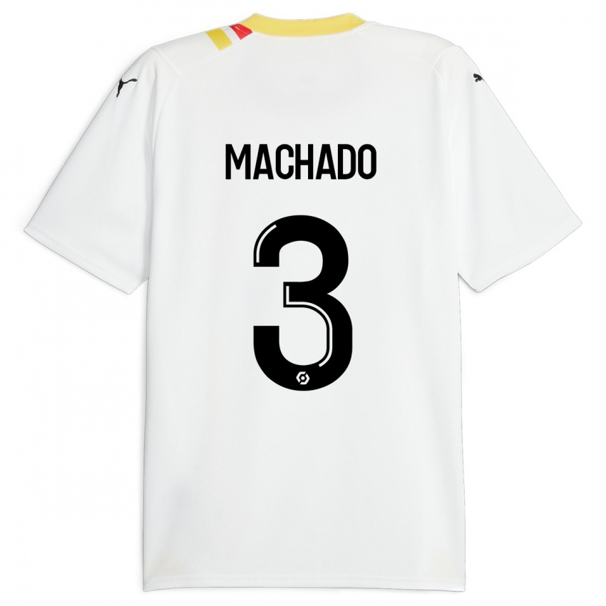 Kinder Deiver Machado #3 Schwarz Auswärtstrikot Trikot 2023/24 T-Shirt