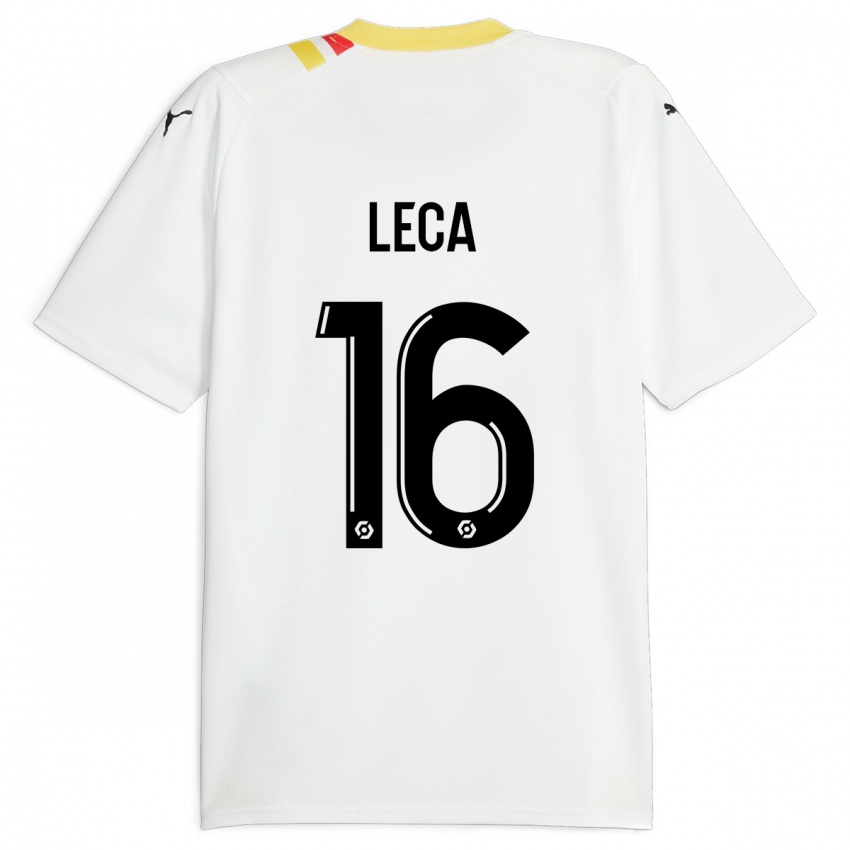 Kinder Jean-Louis Leca #16 Schwarz Auswärtstrikot Trikot 2023/24 T-Shirt