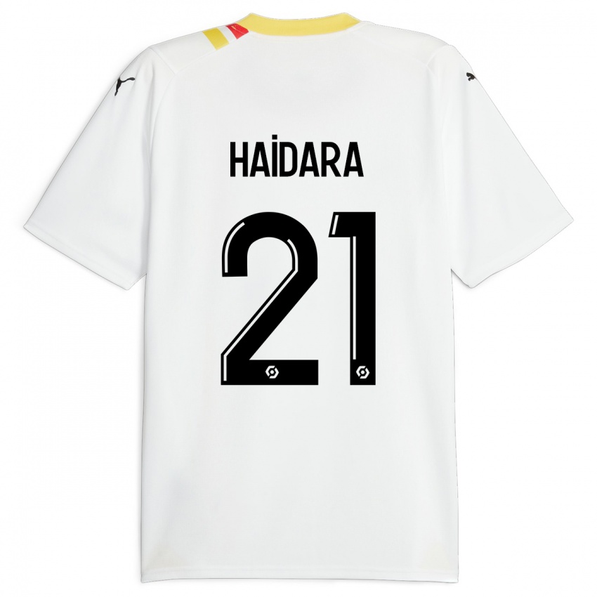 Kinder Massadio Haidara #21 Schwarz Auswärtstrikot Trikot 2023/24 T-Shirt