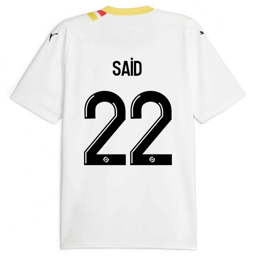 Kinder Wesley Saïd #22 Schwarz Auswärtstrikot Trikot 2023/24 T-Shirt