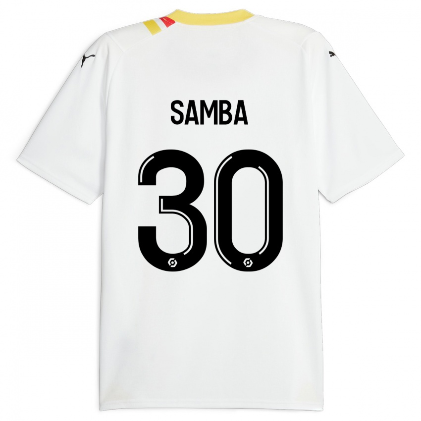 Kinder Brice Samba #30 Schwarz Auswärtstrikot Trikot 2023/24 T-Shirt