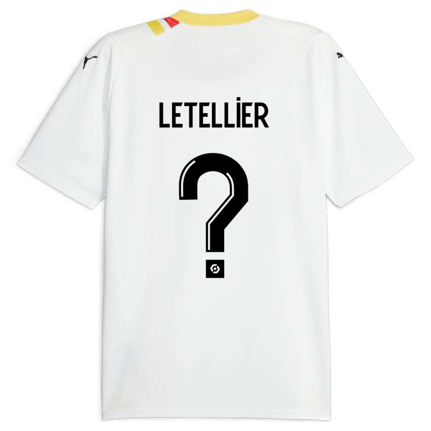 Kinder Trévor Letellier #0 Schwarz Auswärtstrikot Trikot 2023/24 T-Shirt