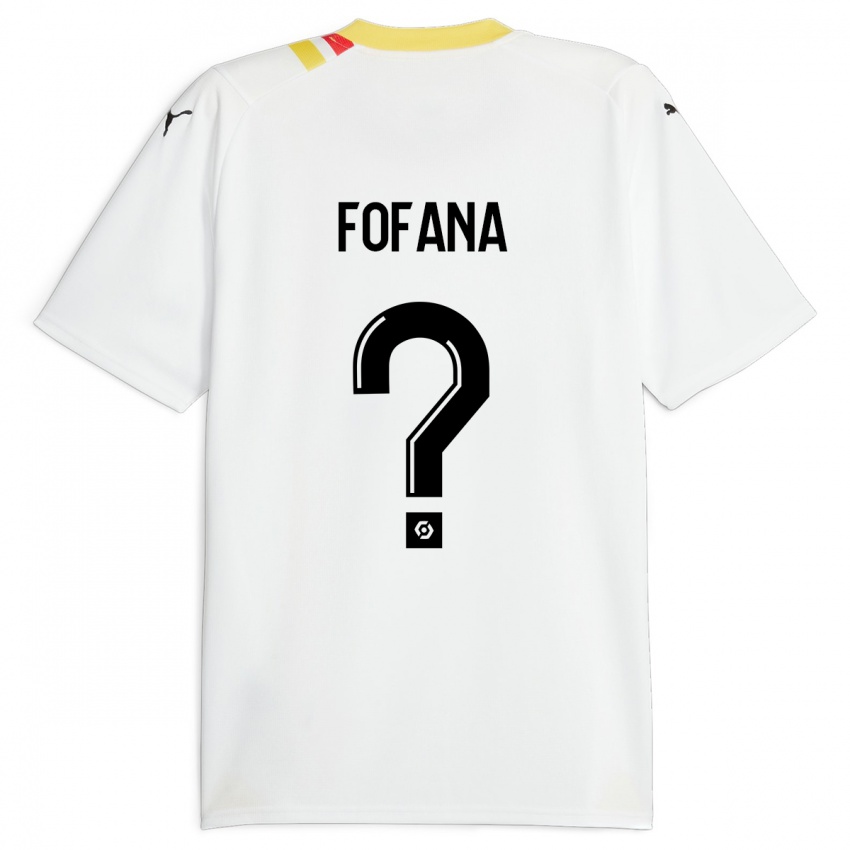 Kinder Rayan Fofana #0 Schwarz Auswärtstrikot Trikot 2023/24 T-Shirt