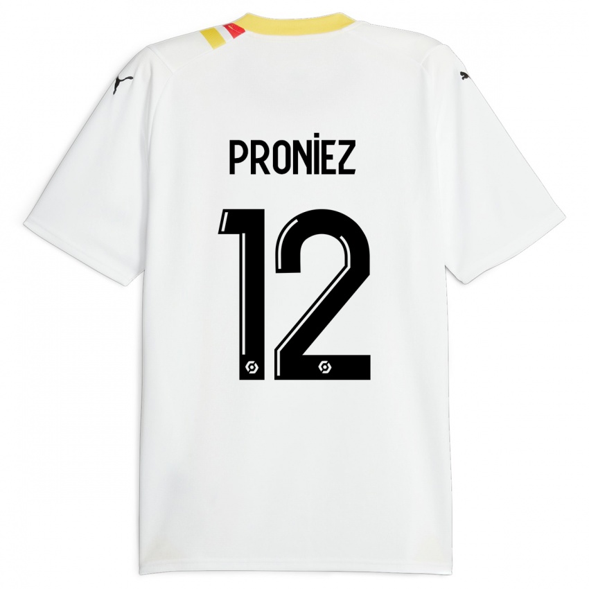 Kinder Fany Proniez #12 Schwarz Auswärtstrikot Trikot 2023/24 T-Shirt