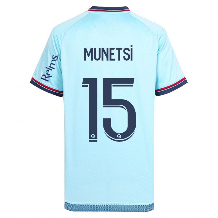 Kinder Marshall Munetsi #15 Himmelblau Auswärtstrikot Trikot 2023/24 T-Shirt