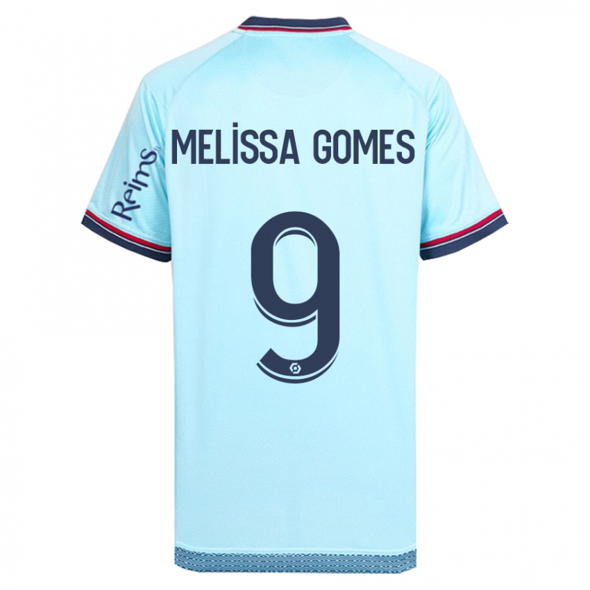 Kinder Melissa Ferreira Gomes #9 Himmelblau Auswärtstrikot Trikot 2023/24 T-Shirt