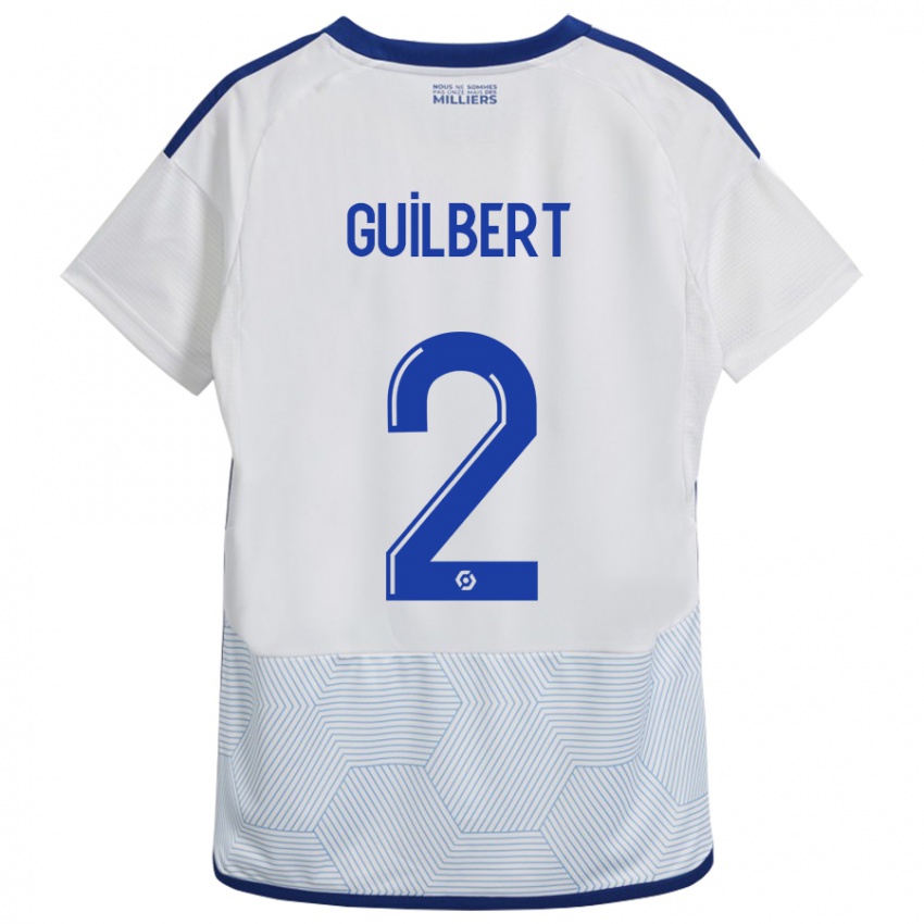 Kinder Frédéric Guilbert #2 Weiß Auswärtstrikot Trikot 2023/24 T-Shirt