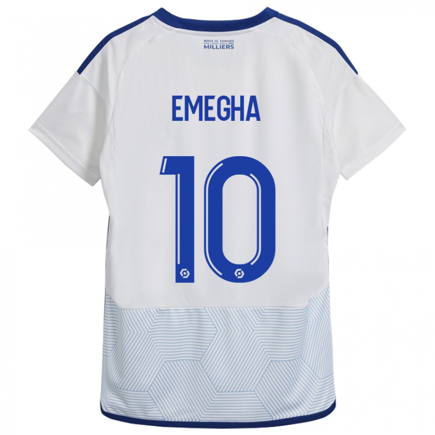 Kinder Emanuel Emegha #10 Weiß Auswärtstrikot Trikot 2023/24 T-Shirt