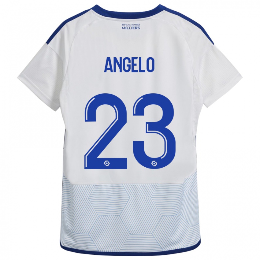 Kinder Ângelo #23 Weiß Auswärtstrikot Trikot 2023/24 T-Shirt