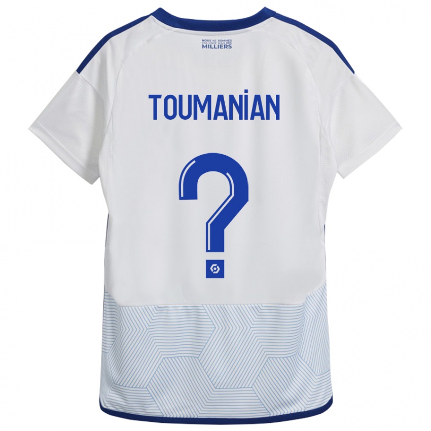 Kinder Anthony Toumanian #0 Weiß Auswärtstrikot Trikot 2023/24 T-Shirt