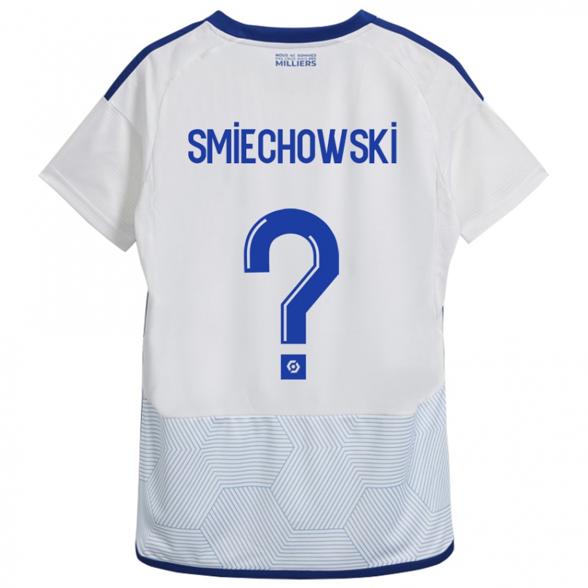 Kinder Artur Smiechowski #0 Weiß Auswärtstrikot Trikot 2023/24 T-Shirt