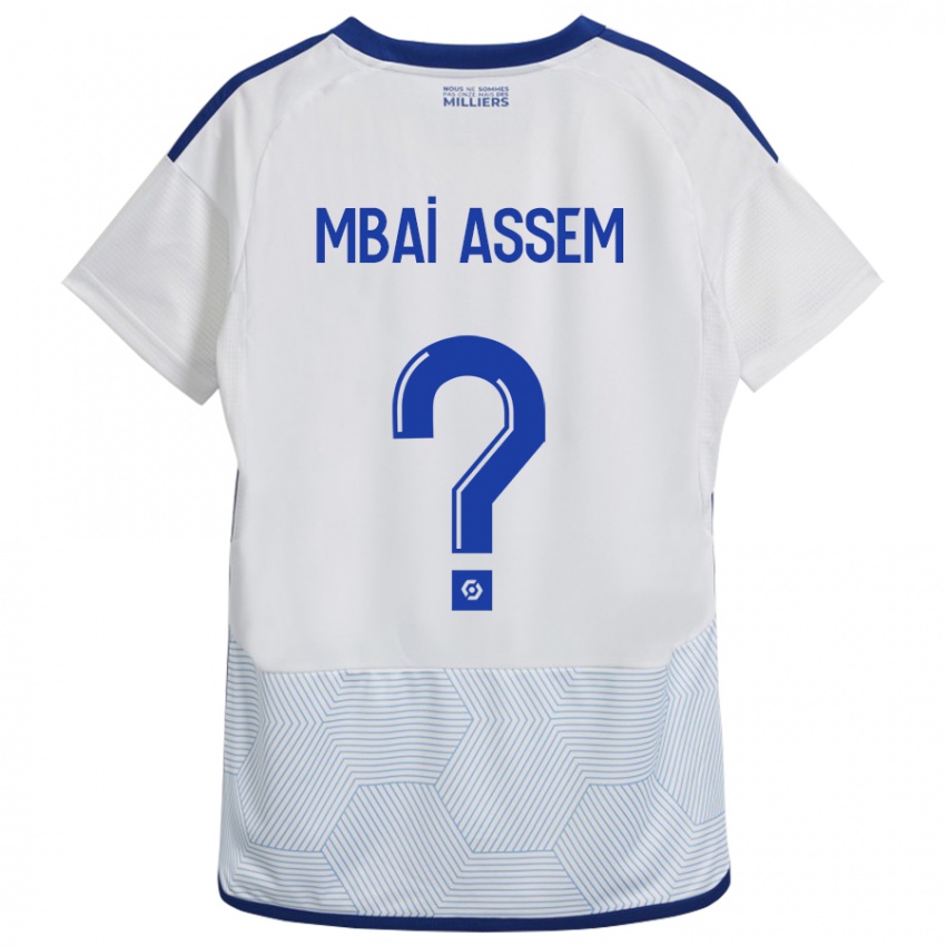 Kinder Chris Mbaï-Assem #0 Weiß Auswärtstrikot Trikot 2023/24 T-Shirt