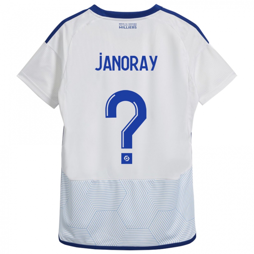 Kinder Sacha Janoray #0 Weiß Auswärtstrikot Trikot 2023/24 T-Shirt
