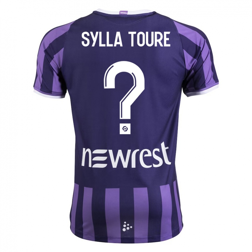 Kinder Ismael Sylla Touré #0 Lila Auswärtstrikot Trikot 2023/24 T-Shirt