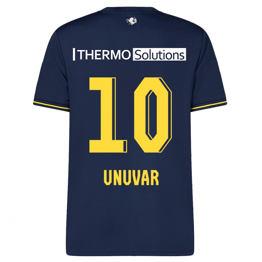 Kinder Naci Ünüvar #10 Marine Auswärtstrikot Trikot 2023/24 T-Shirt