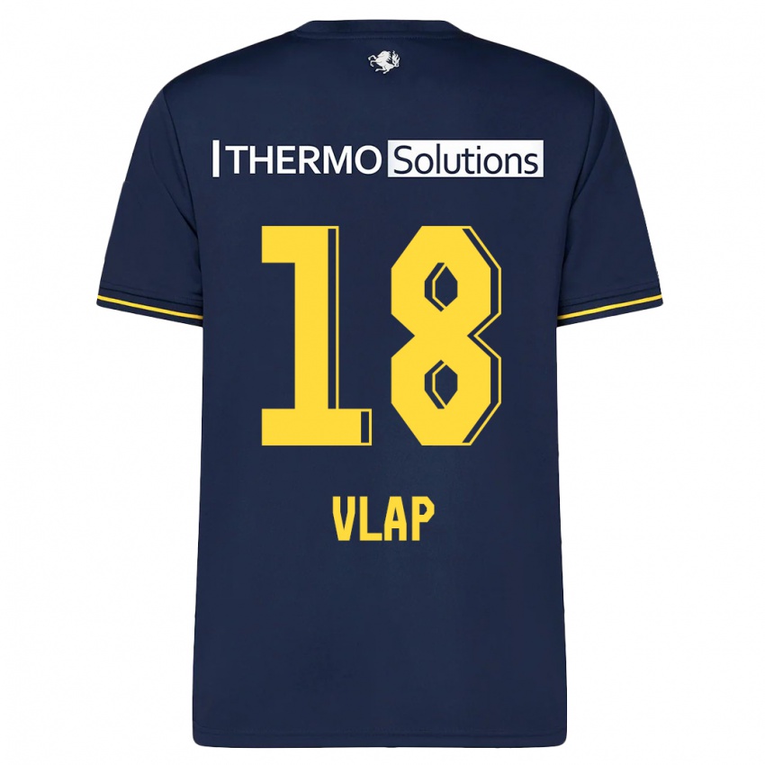 Kinder Michel Vlap #18 Marine Auswärtstrikot Trikot 2023/24 T-Shirt