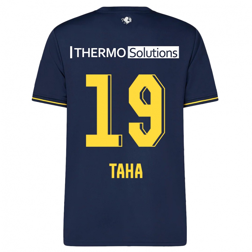 Kinder Younes Taha #19 Marine Auswärtstrikot Trikot 2023/24 T-Shirt