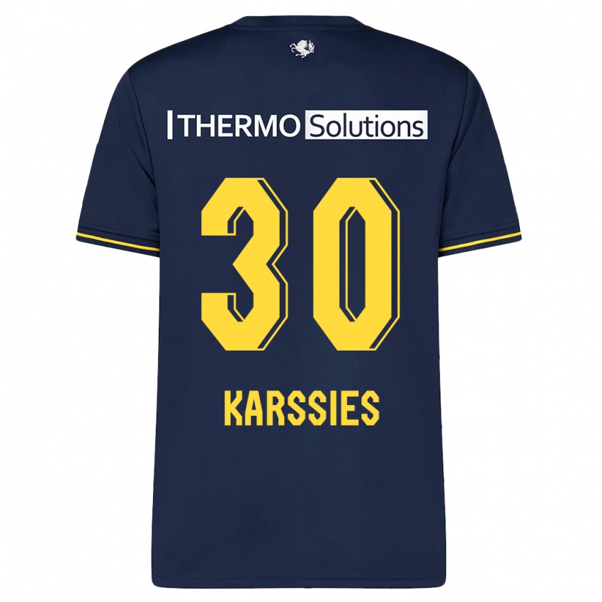 Kinder Sam Karssies #30 Marine Auswärtstrikot Trikot 2023/24 T-Shirt