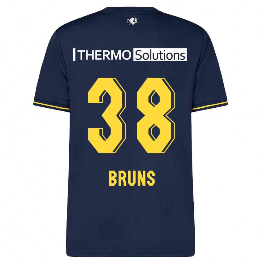 Kinder Max Bruns #38 Marine Auswärtstrikot Trikot 2023/24 T-Shirt