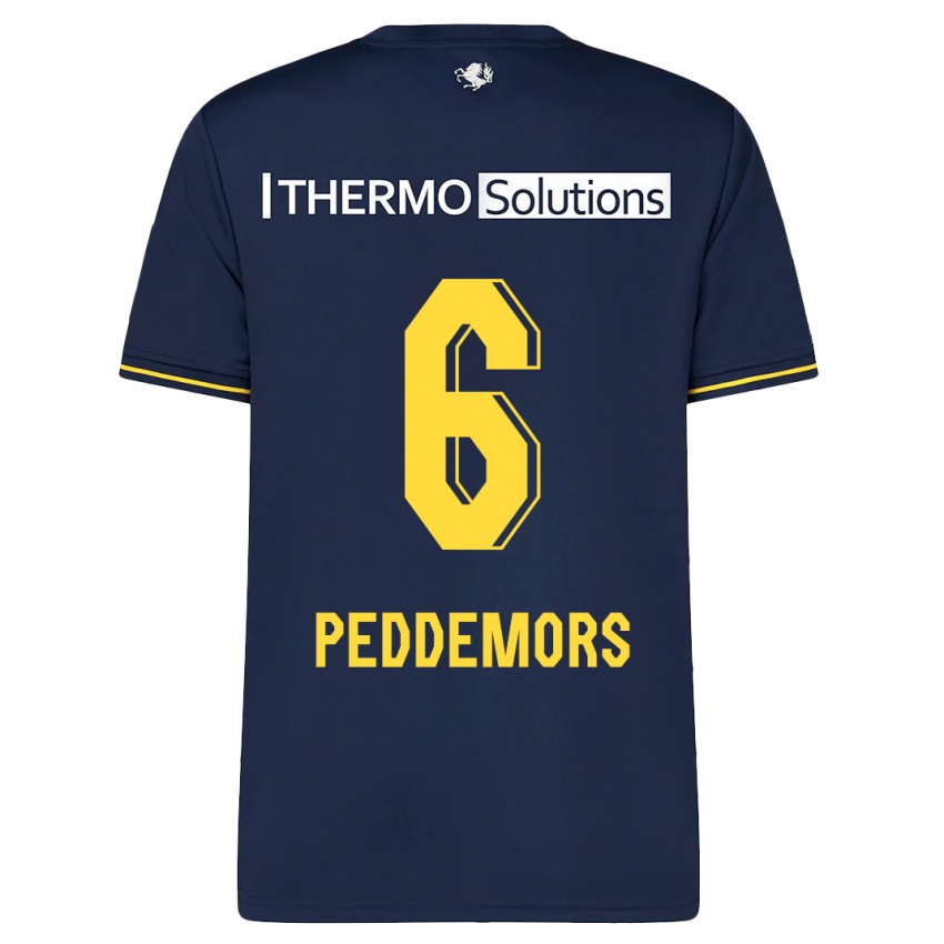 Kinder Ella Peddemors #6 Marine Auswärtstrikot Trikot 2023/24 T-Shirt