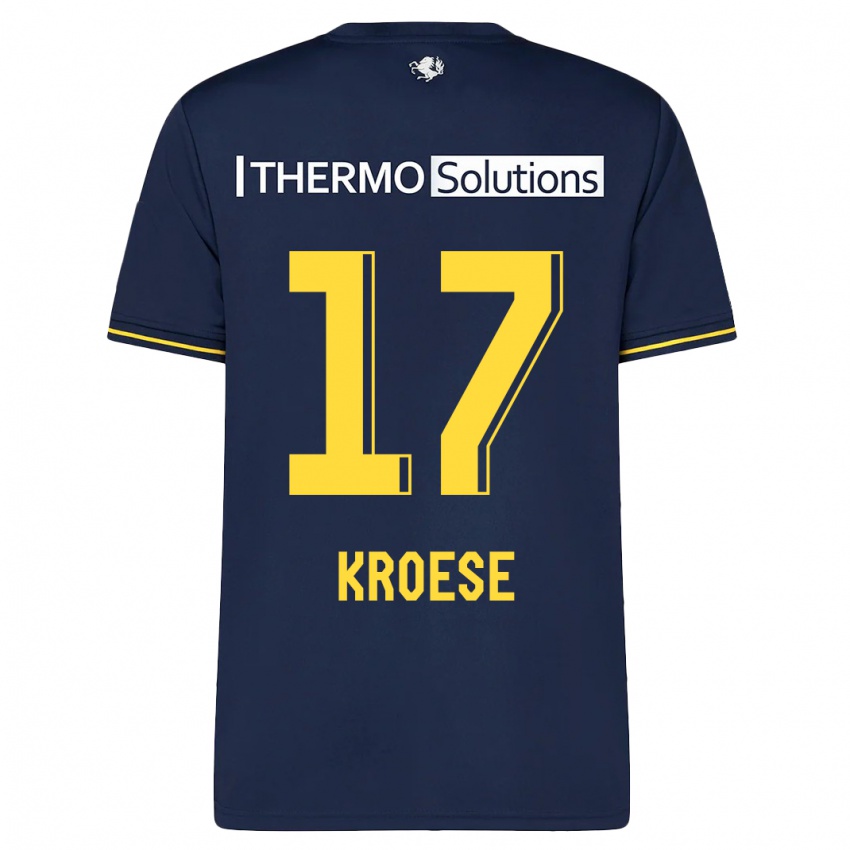 Kinder Fieke Kroese #17 Marine Auswärtstrikot Trikot 2023/24 T-Shirt