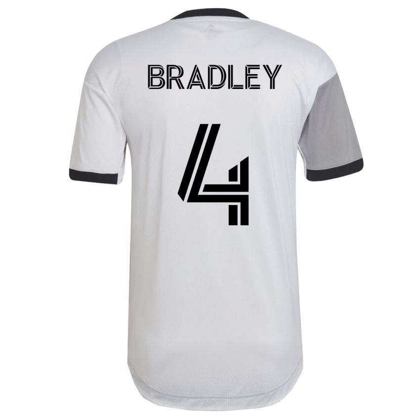 Kinder Michael Bradley #4 Weiß Auswärtstrikot Trikot 2023/24 T-Shirt