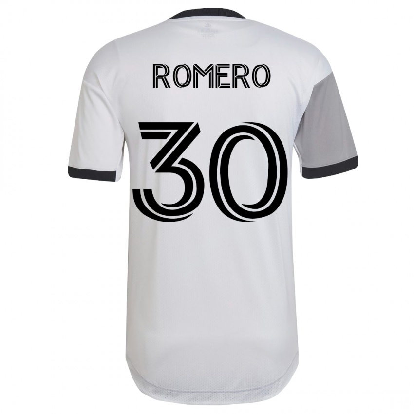 Kinder Tomás Romero #30 Weiß Auswärtstrikot Trikot 2023/24 T-Shirt