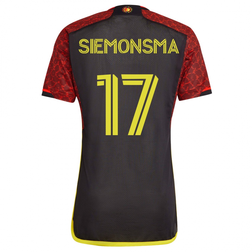 Kinder Sianna Siemonsma #17 Orangefarben Auswärtstrikot Trikot 2023/24 T-Shirt