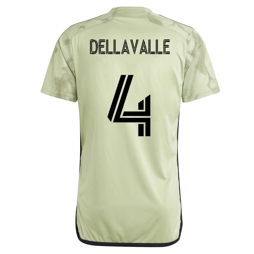 Kinder Lorenzo Dellavalle #4 Grün Auswärtstrikot Trikot 2023/24 T-Shirt