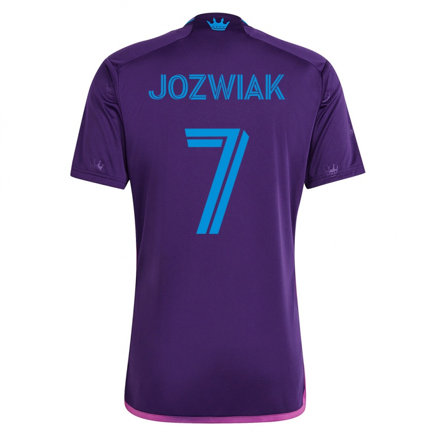 Kinder Kamil Józwiak #7 Violett Auswärtstrikot Trikot 2023/24 T-Shirt