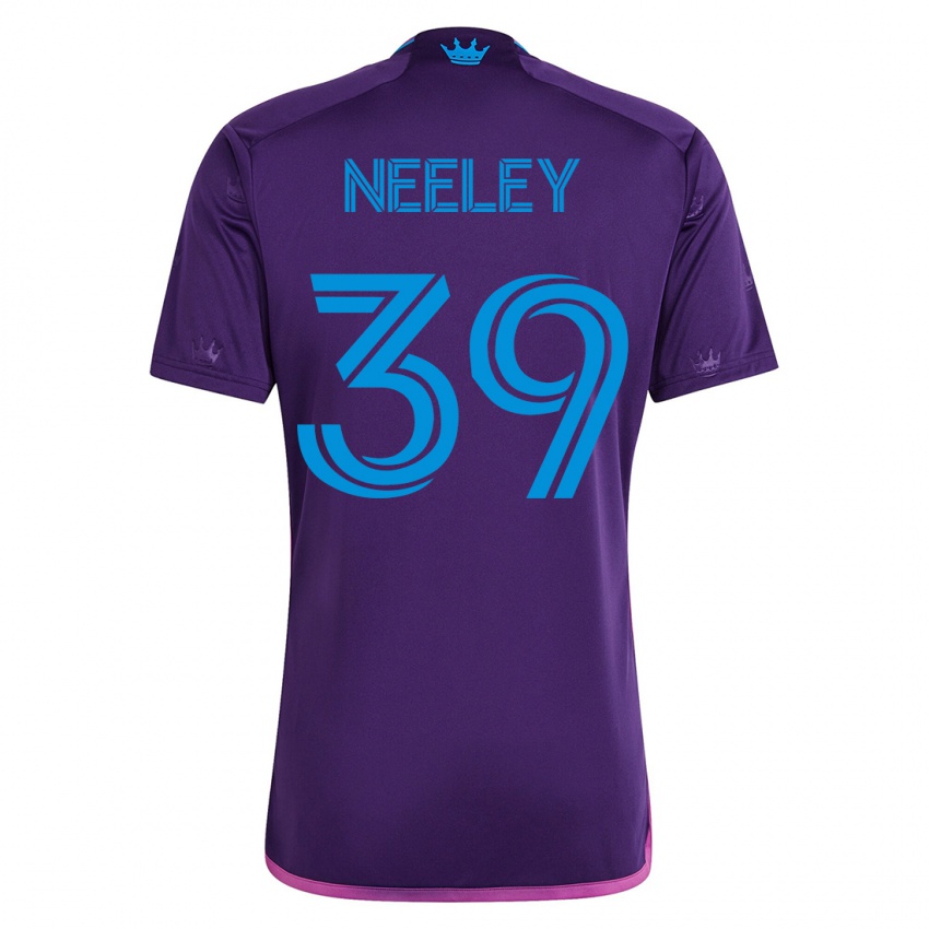 Kinder Jack Neeley #39 Violett Auswärtstrikot Trikot 2023/24 T-Shirt